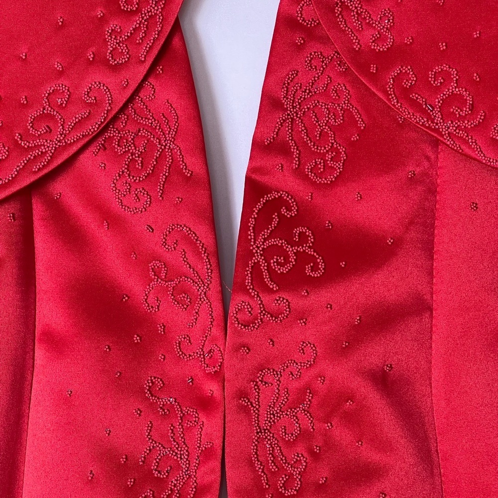 Angels New York Kids Girls Gown Sze 12 Red Formal
Dress Ocassion Holiday Festive - Picture 7 of 17